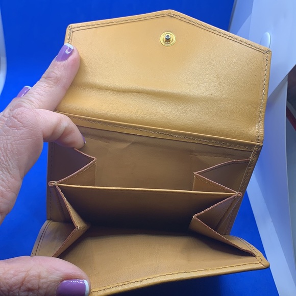 Céline
Macadam Compact In Mustard/Brown Coated Canvas Wallet - Picture 11 of 12